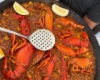 Arroz con bogavante y limón servido en El Botánico de Ramón y Marisol