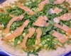 Pizza de salmón ahumado y rúcula en El Botánico de Ramón y Marisol
